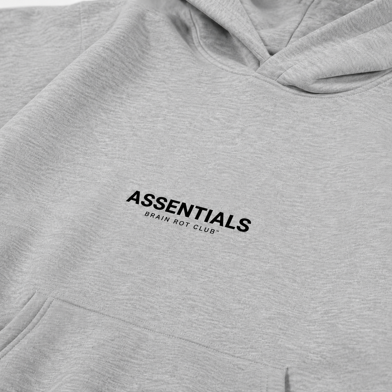 ASSENTIALS Oversized Hoodie — Gray