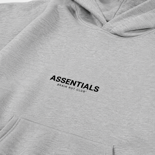 ASSENTIALS Oversized Hoodie — Gray