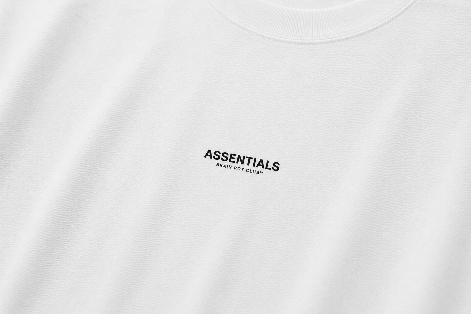 ASSENTIALS Oversized Tee — White