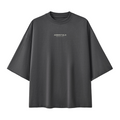 ASSENTIALS Oversized Tee — Washed Charcoal
