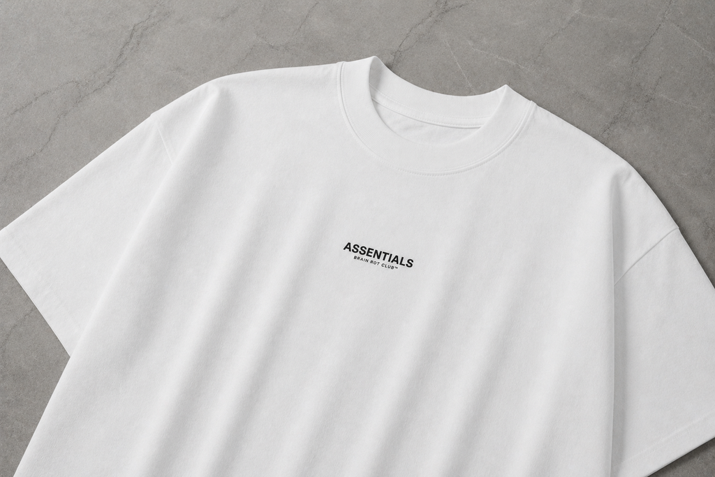 ASSENTIALS Oversized Tee — White