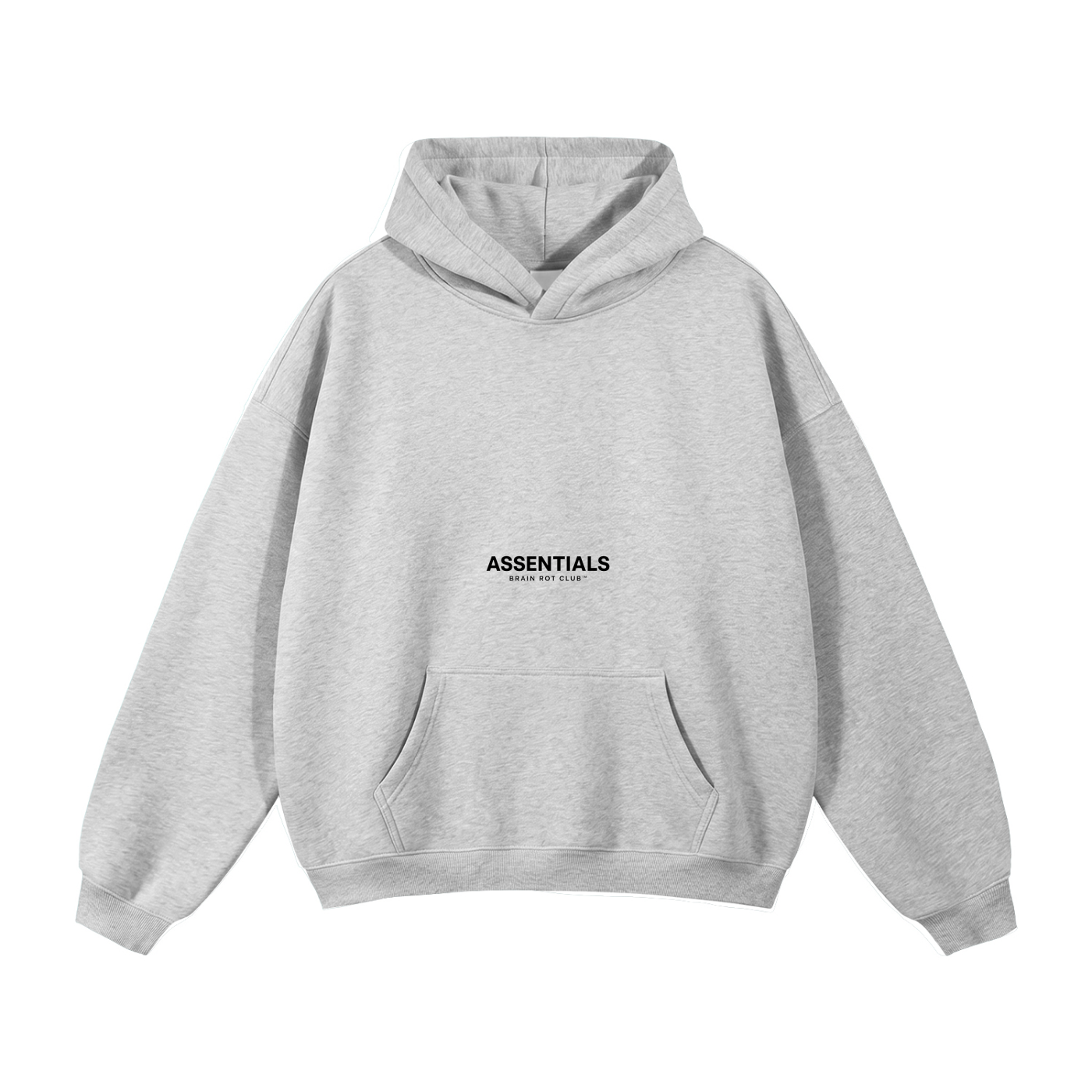 ASSENTIALS Oversized Hoodie — Gray