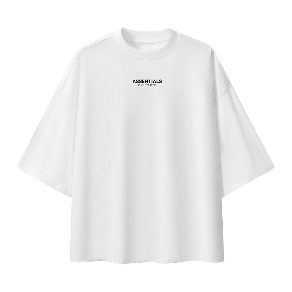 ASSENTIALS Oversized Tee — White